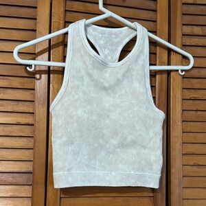 Zenana Ribbed Racerback Tank Top - Ash Mocha